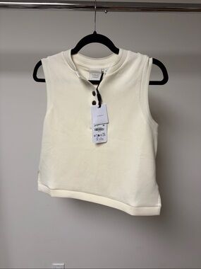 Varley Marla button placket tank pristine